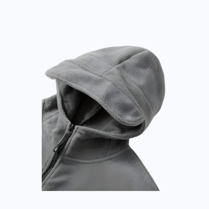 Men's Cozy Fleece-Lined Hooded Jacket – Windproof Autumn & Winter Coat with Multiple Pockets